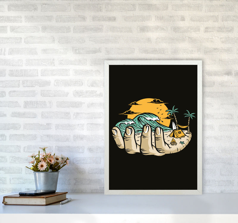 Grab A Handfull Of What You Love Art Print by Jason Stanley A2 Oak Frame