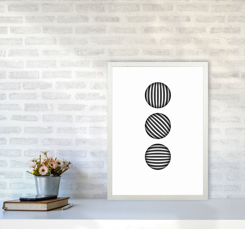 Minimal Geometric Series - 49 Art Print by Jason Stanley A2 Oak Frame