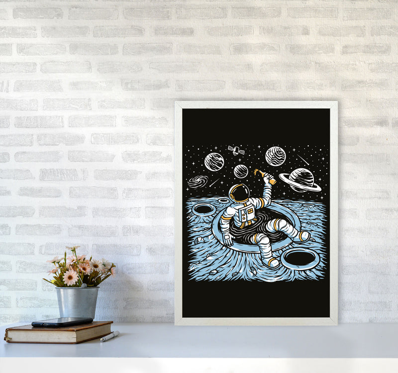 Cold Beer And Zero Gravity Art Print by Jason Stanley A2 Oak Frame