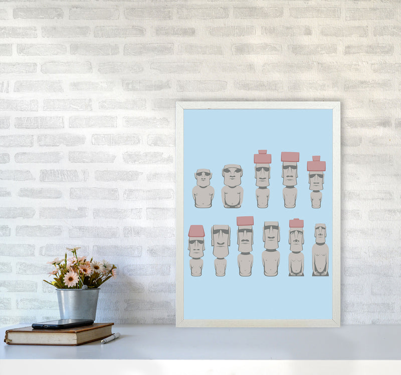 Monolithic Human Figures Art Print by Jason Stanley A2 Oak Frame