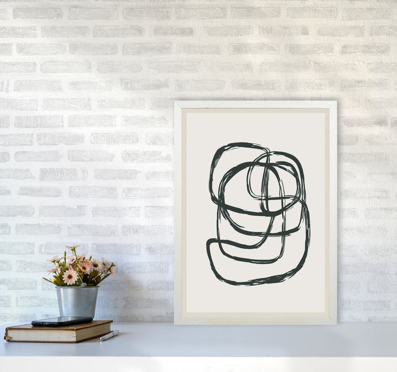 Modern Abstract Shapes 2 Art Print by Jason Stanley A2 Oak Frame