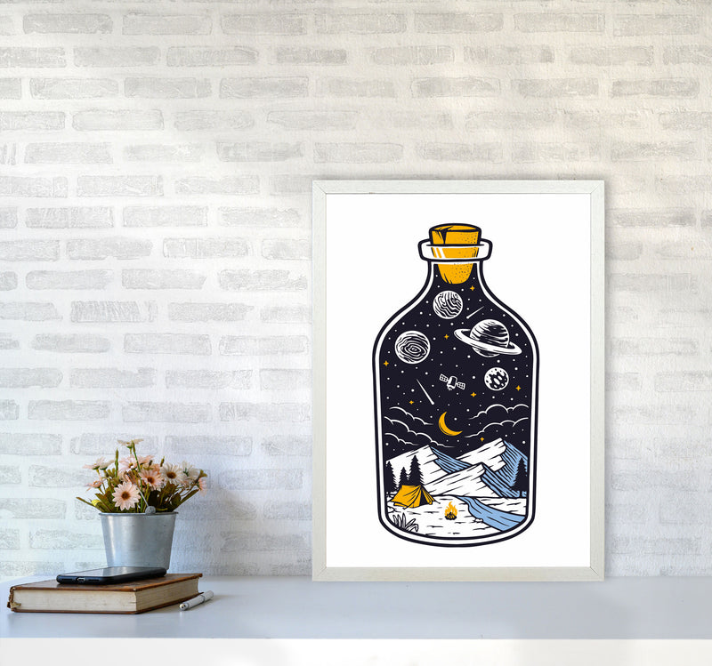 The Universe In A Bottle Art Print by Jason Stanley A2 Oak Frame