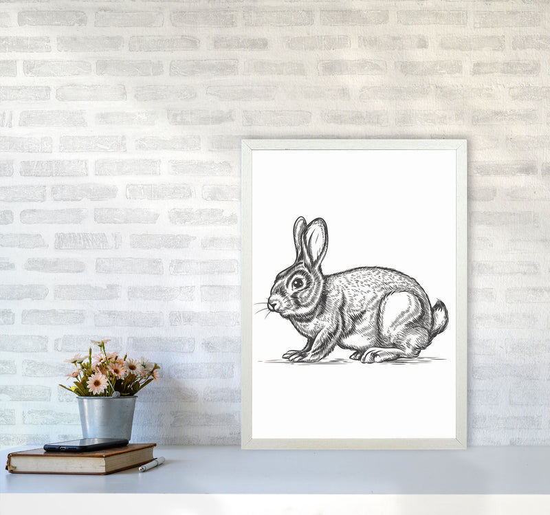 Watch Out For The Bunny Art Print by Jason Stanley A2 Oak Frame