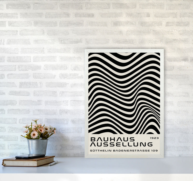 Bauhaus Black And White Art Print by Jason Stanley A2 Oak Frame