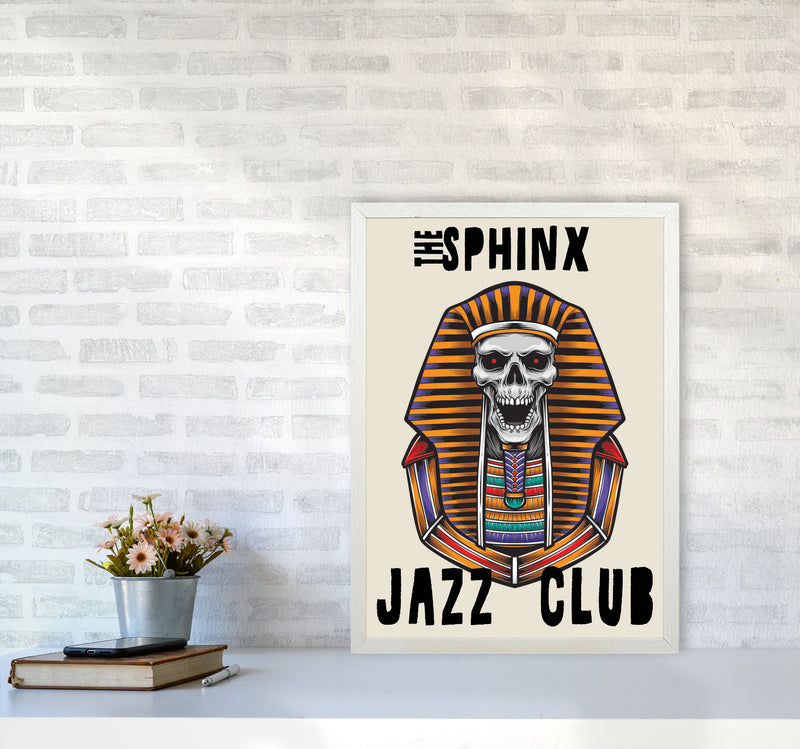 The Sphinx Jazz Club Art Print by Jason Stanley A2 Oak Frame