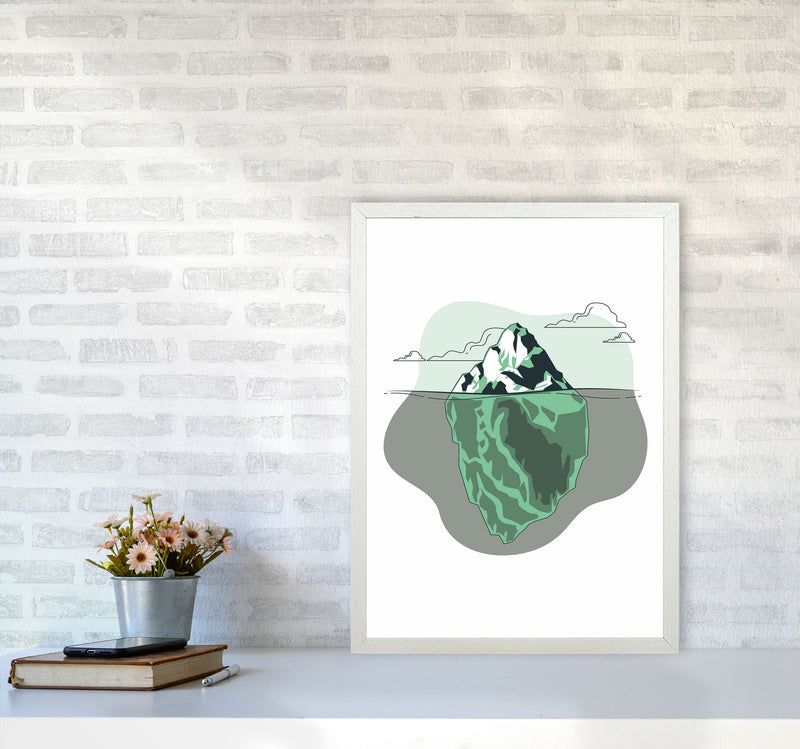 Iceberg Right Ahead Art Print by Jason Stanley A2 Oak Frame