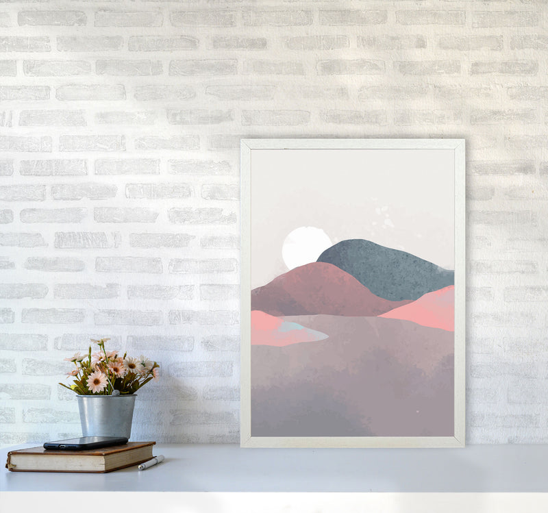 Minimal Landscape 3 Art Print by Jason Stanley A2 Oak Frame