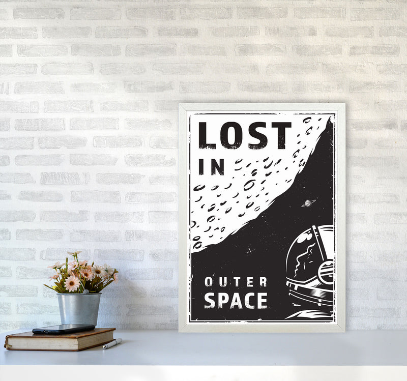 Lost In Outer Space Art Print by Jason Stanley A2 Oak Frame