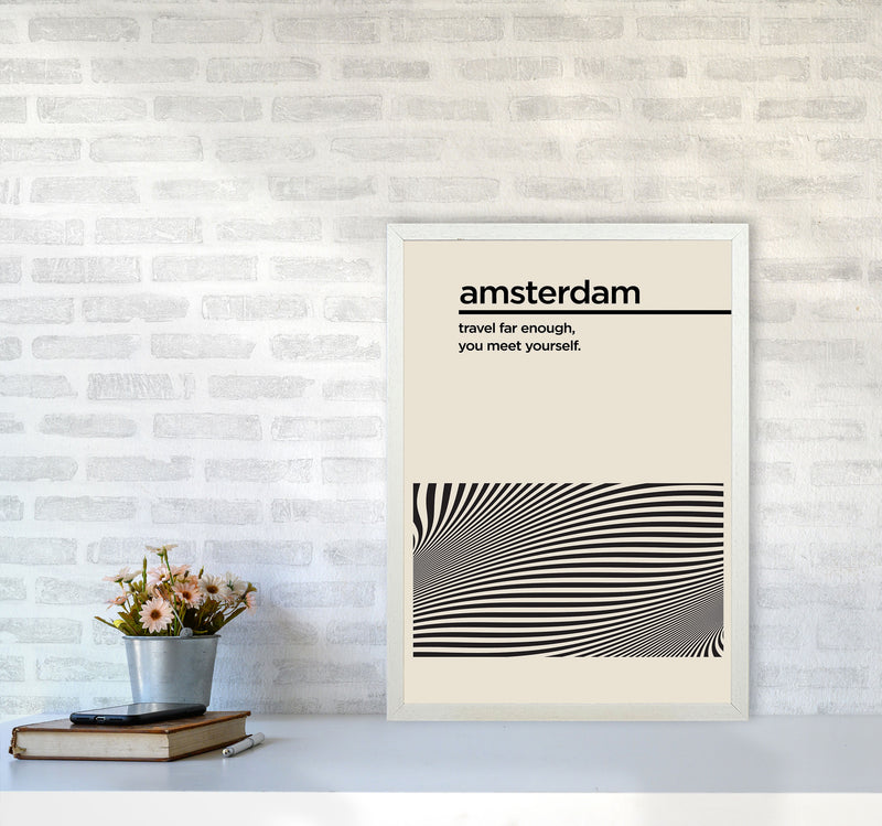 Amsterdam Travel II Art Print by Jason Stanley A2 Oak Frame