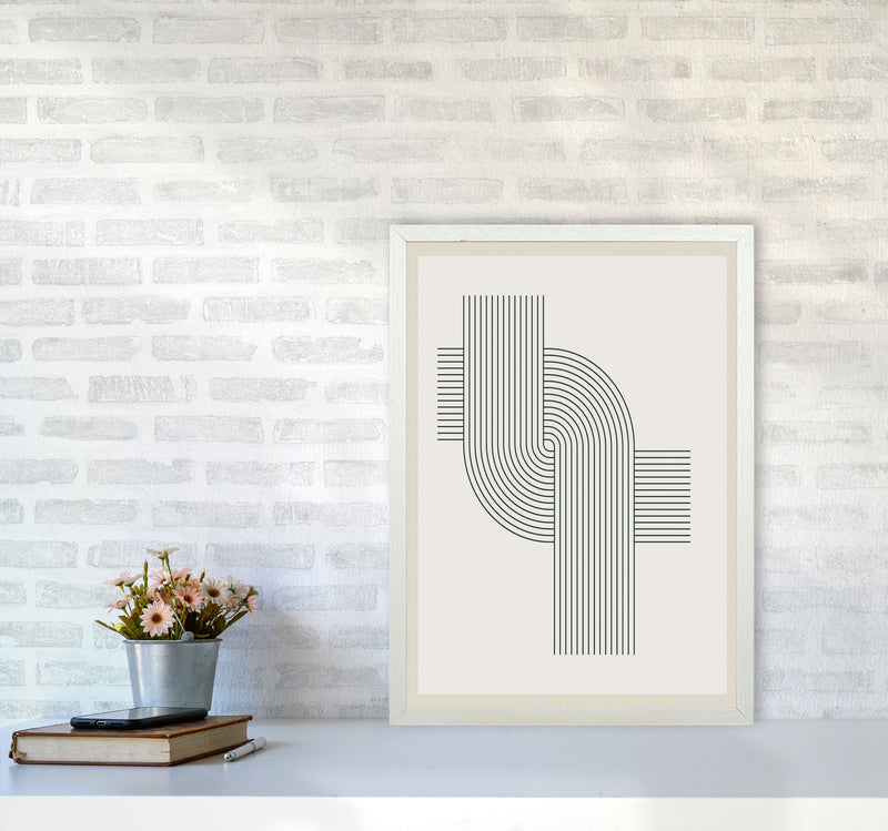 Modern Geometric 3 Art Print by Jason Stanley A2 Oak Frame