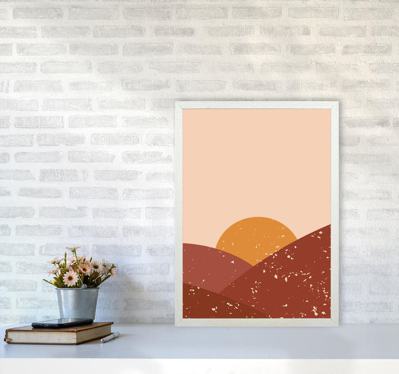 The Perfect Sunset Art Print by Jason Stanley A2 Oak Frame