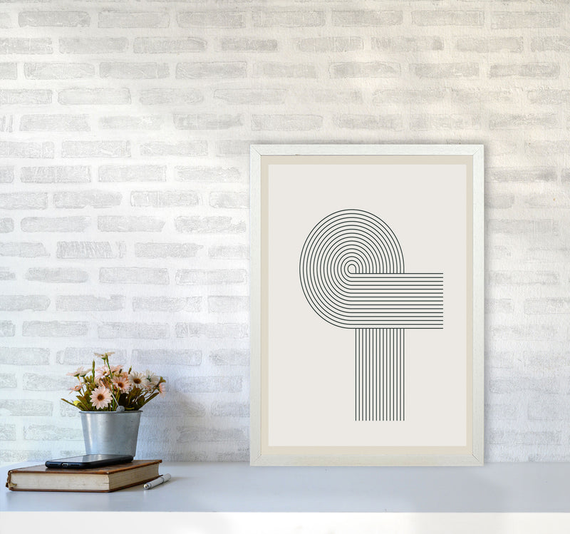 Modern Geometric 1 Art Print by Jason Stanley A2 Oak Frame