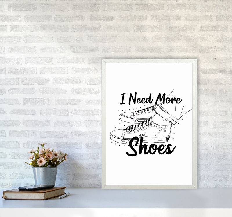 I Need More Shoes Art Print by Jason Stanley A2 Oak Frame