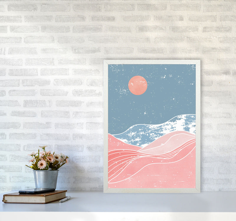 Washed Out Sunrise Art Print by Jason Stanley A2 Oak Frame