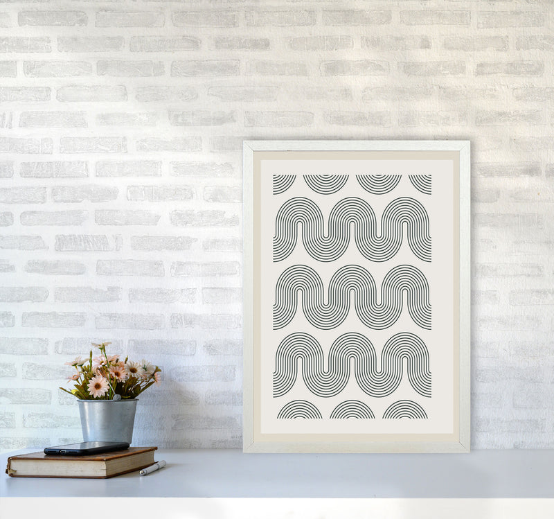 Modern Geometric 2 Art Print by Jason Stanley A2 Oak Frame