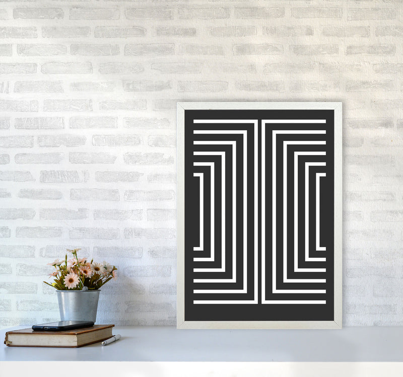 Pattern Series -4 Art Print by Jason Stanley A2 Oak Frame