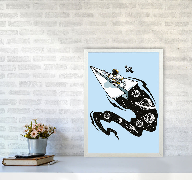 Flying Thru Space Art Print by Jason Stanley A2 Oak Frame