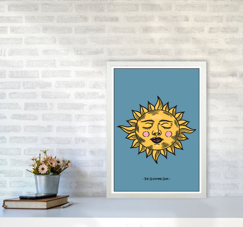 The Sleeping Sun Art Print by Jason Stanley A2 Oak Frame