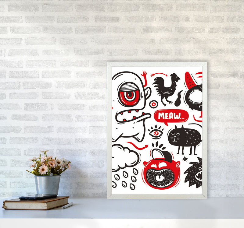 This Is A Doodle Art Print by Jason Stanley A2 Oak Frame