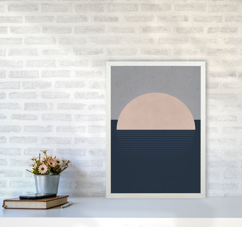 Minimal Vibes 2 Art Print by Jason Stanley A2 Oak Frame