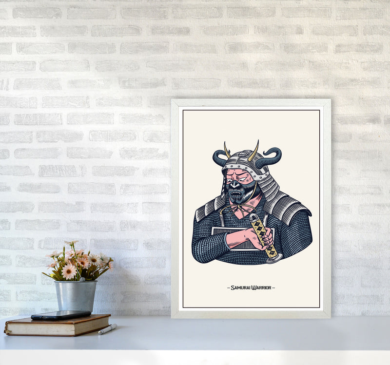 Samurai Warrior Art Print by Jason Stanley A2 Oak Frame