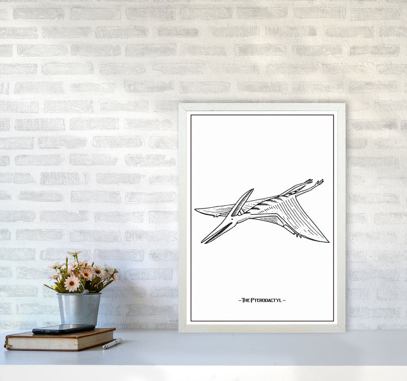 The Pterodactyl Art Print by Jason Stanley A2 Oak Frame