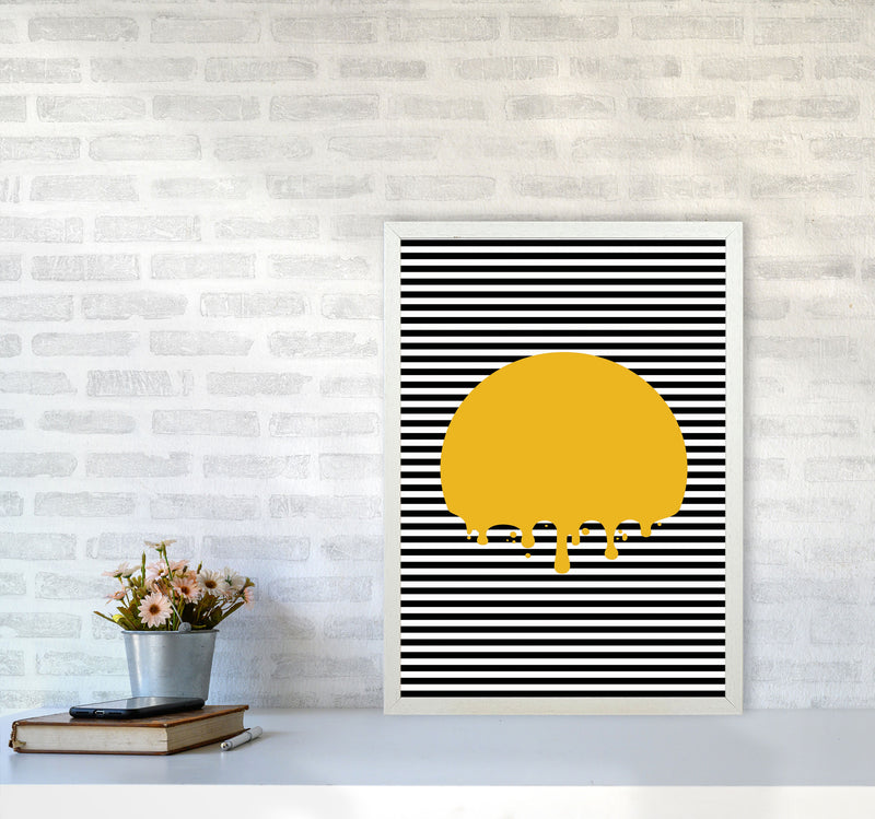 The Melting Sun Art Print by Jason Stanley A2 Oak Frame