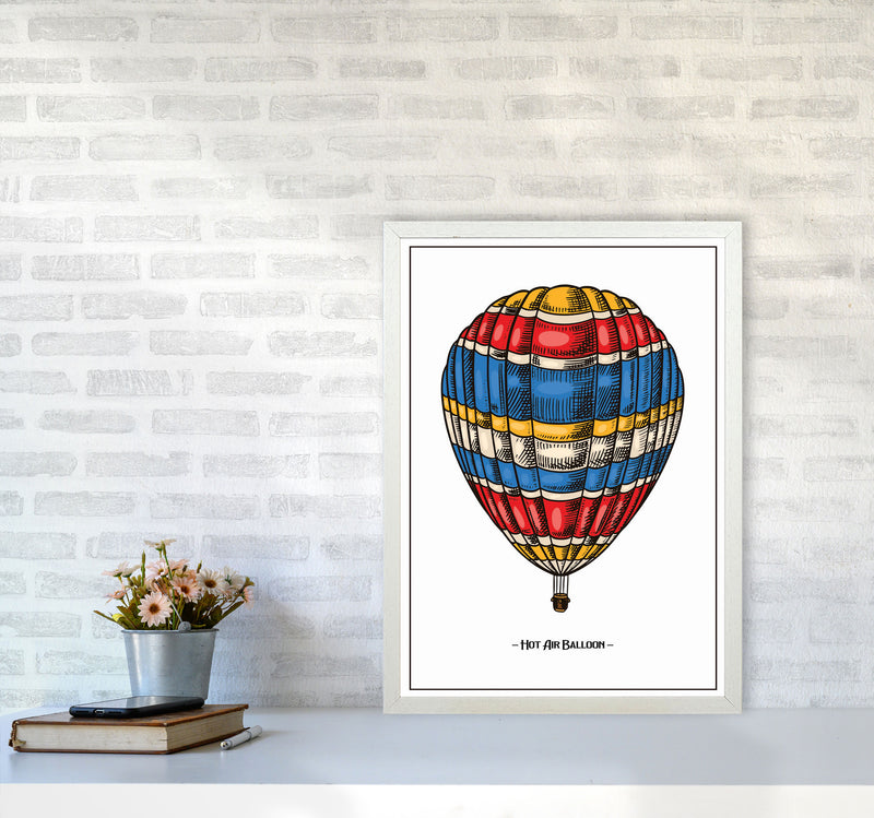 Hot Air Balloon Art Print by Jason Stanley A2 Oak Frame