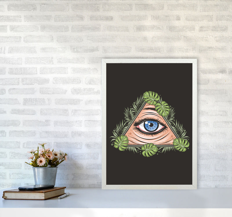 All Seeing Eye Art Print by Jason Stanley A2 Oak Frame