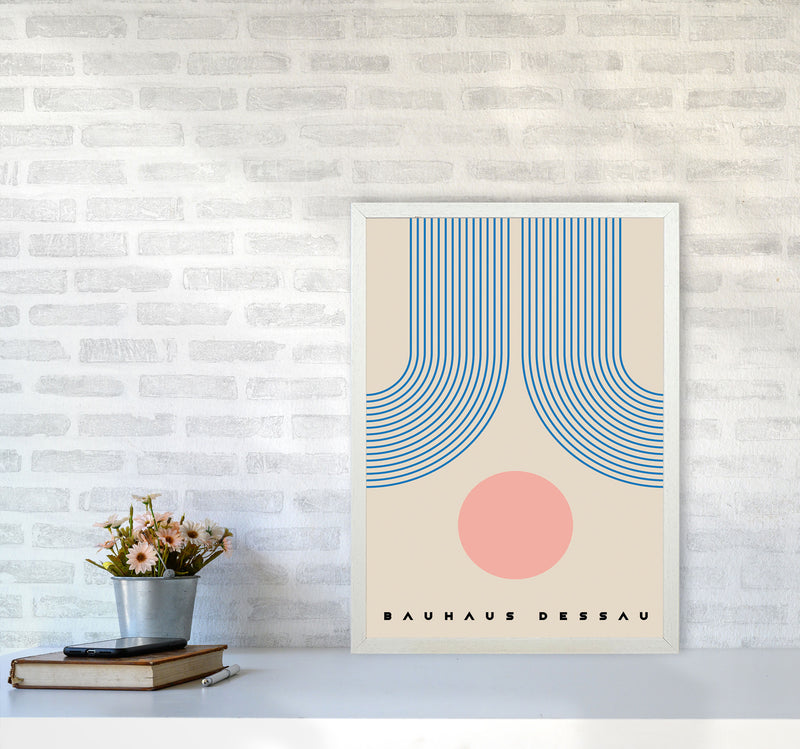 Bauhaus Design Art Print by Jason Stanley A2 Oak Frame