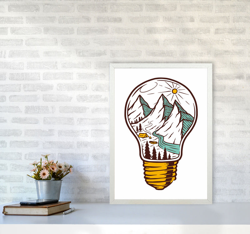 I Have An Idea Art Print by Jason Stanley A2 Oak Frame