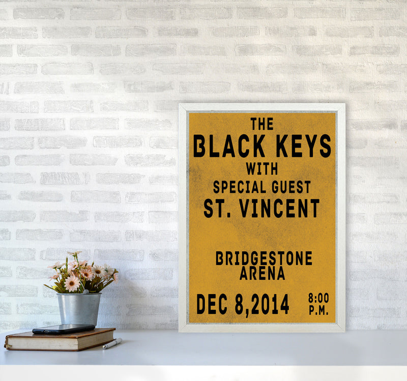 The Black Keys Art Print by Jason Stanley A2 Oak Frame