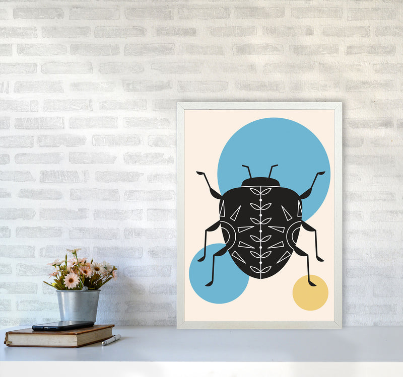 Lonely Beetle Art Print by Jason Stanley A2 Oak Frame
