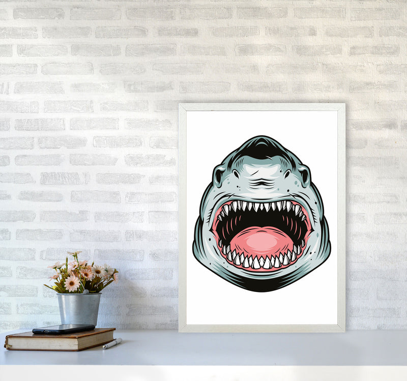 Sharkboy5000 Art Print by Jason Stanley A2 Oak Frame