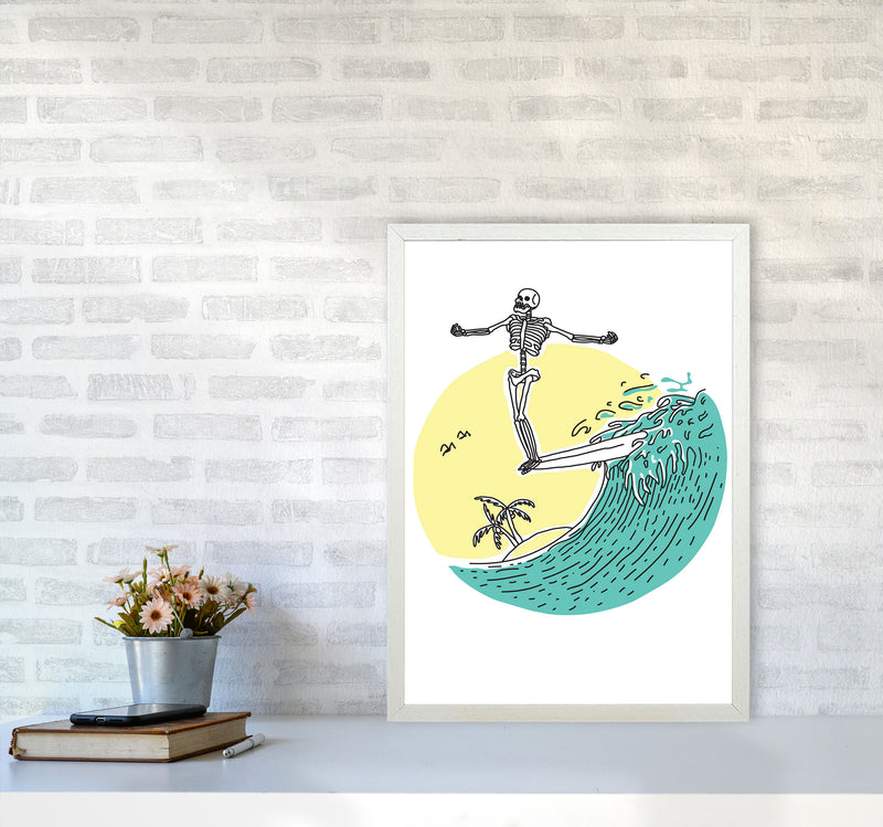 Hang 10 Zen Art Print by Jason Stanley A2 Oak Frame