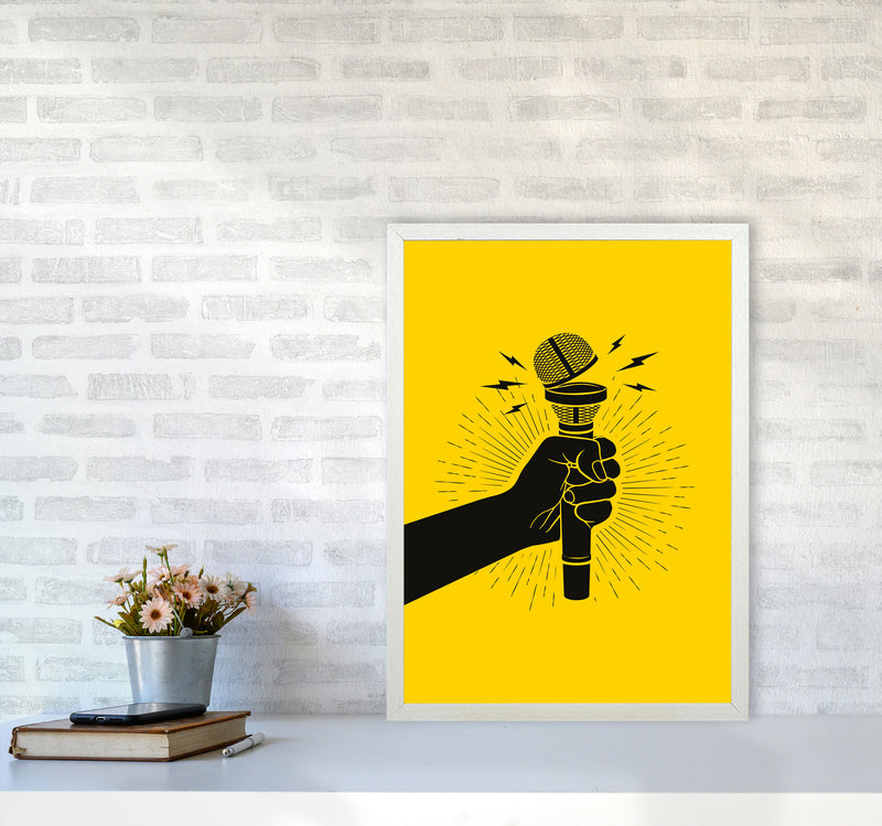 Speak Up! Art Print by Jason Stanley A2 Oak Frame