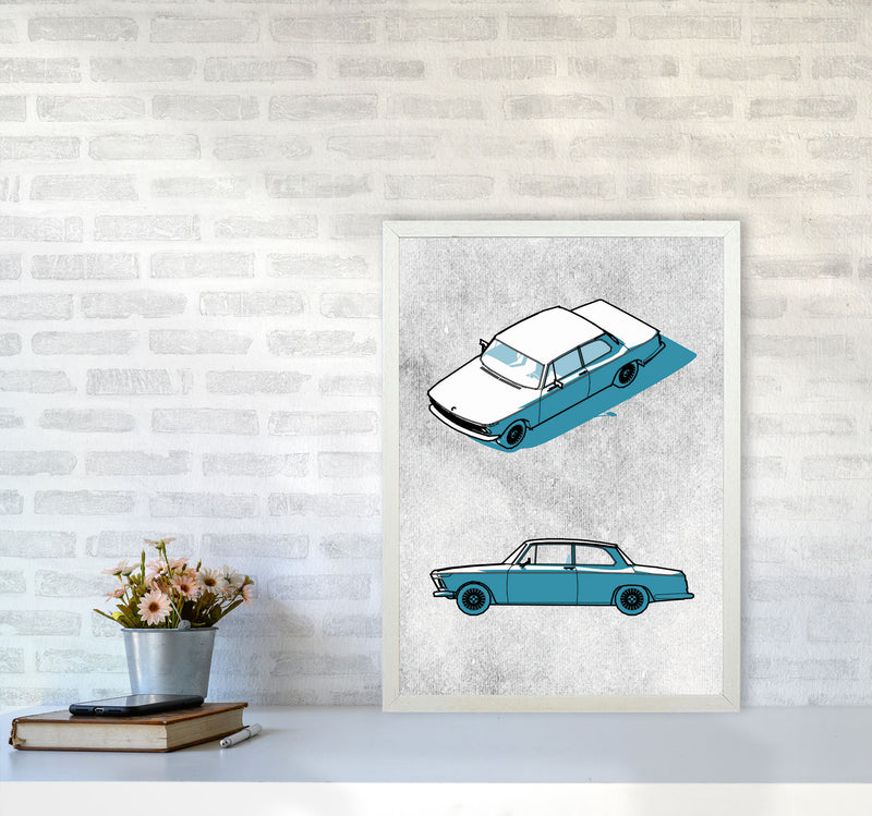 Minimal Car Series I Art Print by Jason Stanley A2 Oak Frame