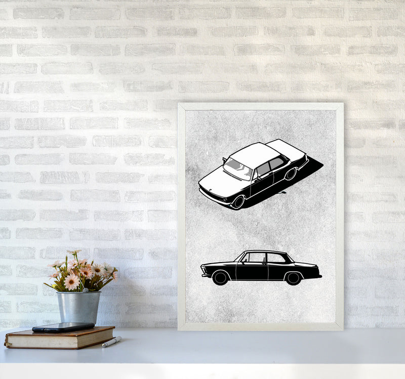 Minimal Car Series II Art Print by Jason Stanley A2 Oak Frame