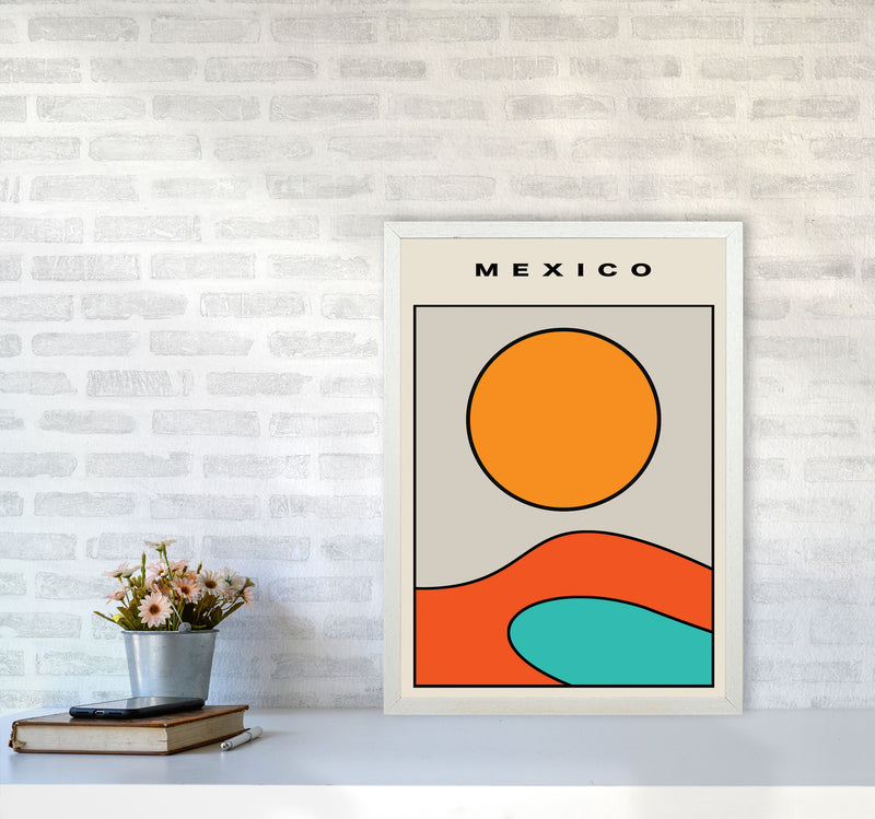 Mexico Vibes! Art Print by Jason Stanley A2 Oak Frame
