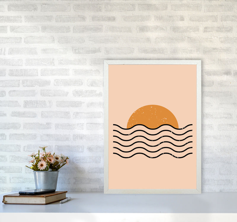 Boho Sunset Art Print by Jason Stanley A2 Oak Frame