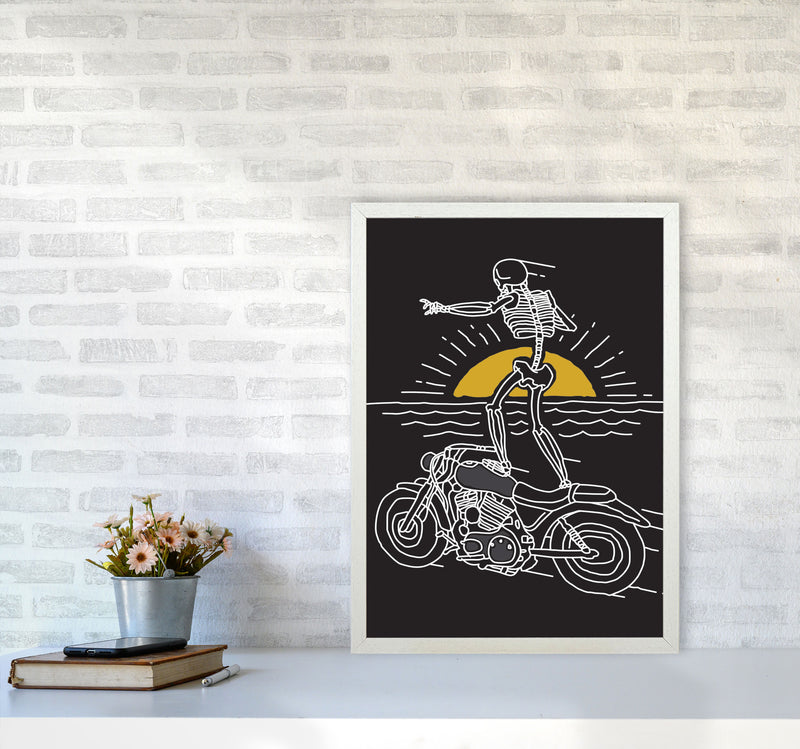 Freedom Rider Art Print by Jason Stanley A2 Oak Frame