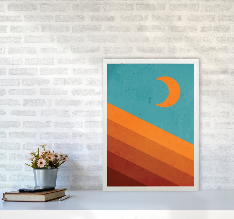 Abstract Mountain Sunrise III Art Print by Jason Stanley A2 Oak Frame