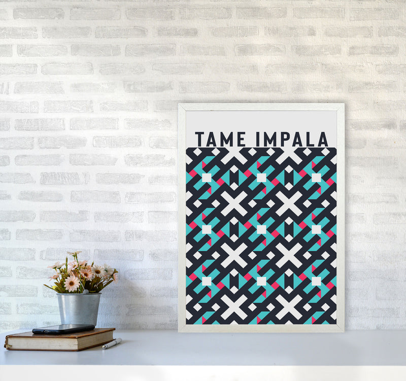 Tame Impala Art Print by Jason Stanley A2 Oak Frame