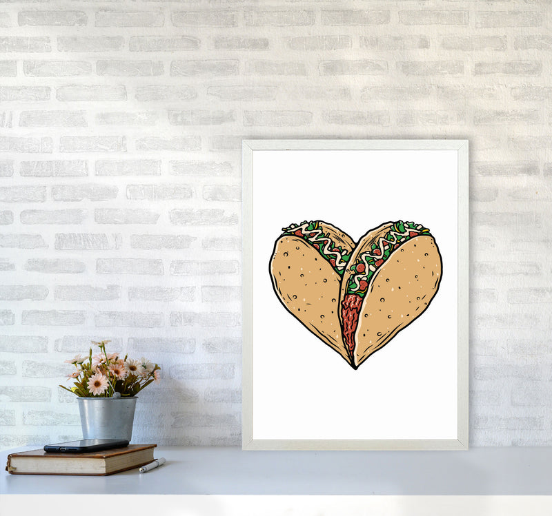 Tacos Are Life Art Print by Jason Stanley A2 Oak Frame