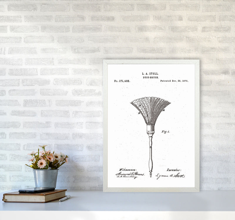 Dust Brush Patent Art Print by Jason Stanley A2 Oak Frame