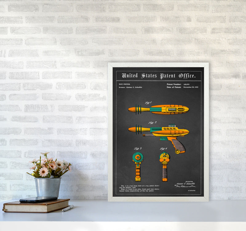 Raygun Art Print by Jason Stanley A2 Oak Frame