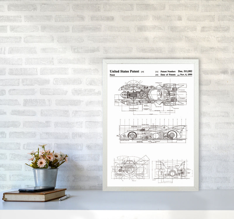 Patents Art Print by Jason Stanley A2 Oak Frame