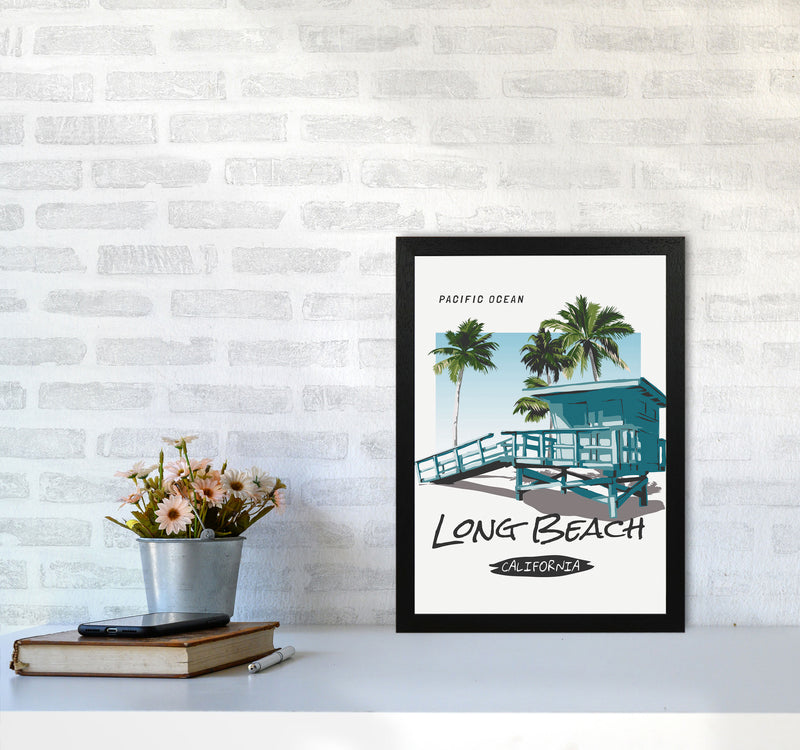 Going, Going, Back, Back, To, Cali, Cali Art Print by Jason Stanley A3 White Frame