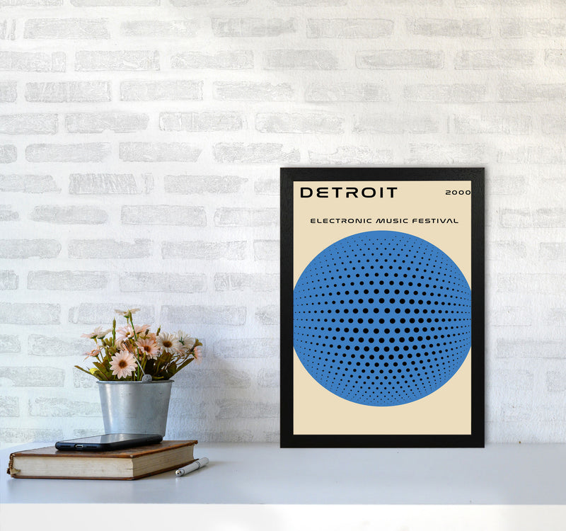 Detroit Electronic Music Festival Art Print by Jason Stanley A3 White Frame