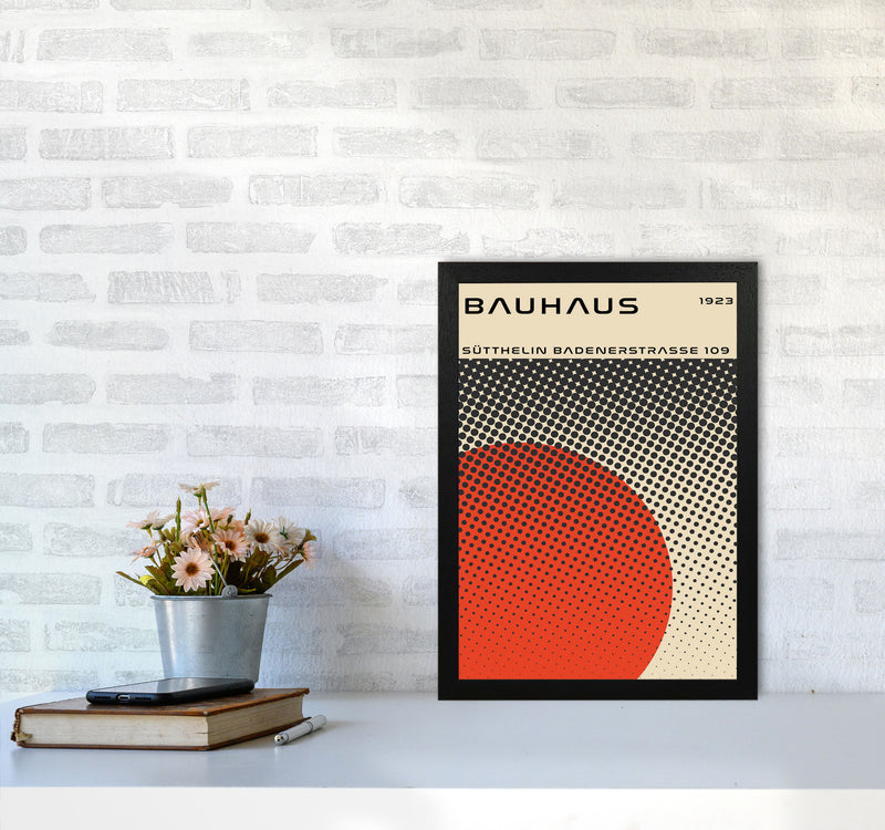 Bauhaus Geometric Red Vibe II Art Print by Jason Stanley A3 White Frame